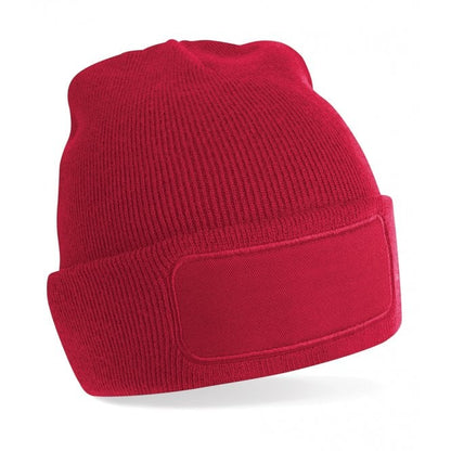 Beechfield printers beanie, red, custom printed, personalised
