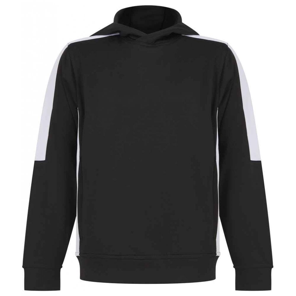 Finden & Hales Kids Team Hoodie, Black/White, Custom Print