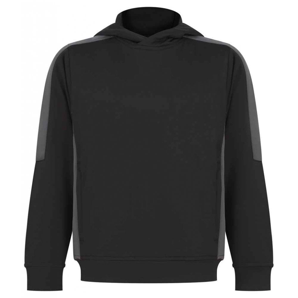 Finden & Hales Kids Team Hoodie, Black/Gunmetal, Custom Print