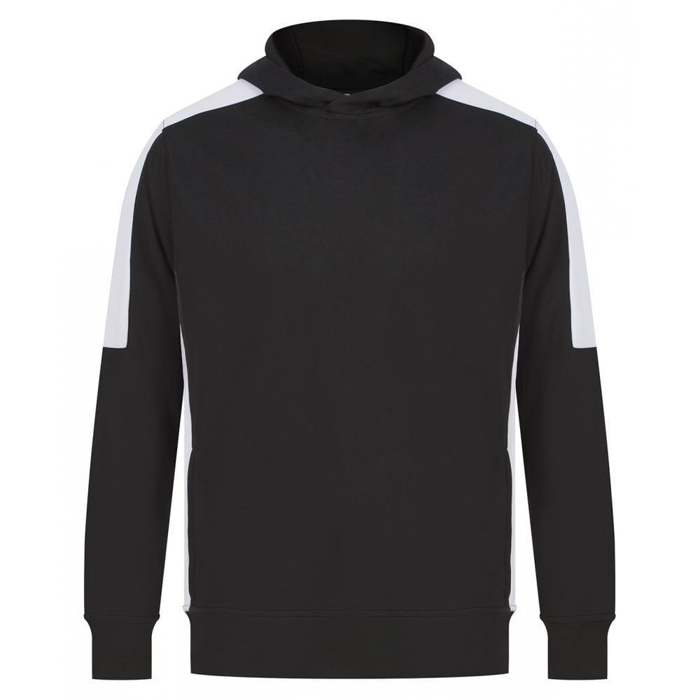 Finden & Hales Unisex Team Hoodie, Black/White, Custom Print 