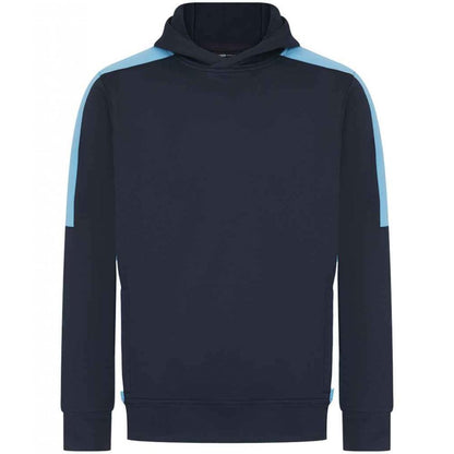 Finden & Hales Unisex Team Hoodie, Navy/Sky Blue, Custom Print 