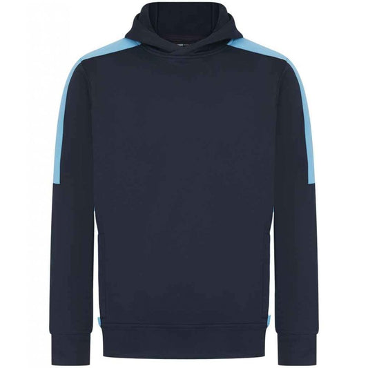 Finden & Hales Unisex Team Hoodie, Navy/Sky Blue, Custom Print 