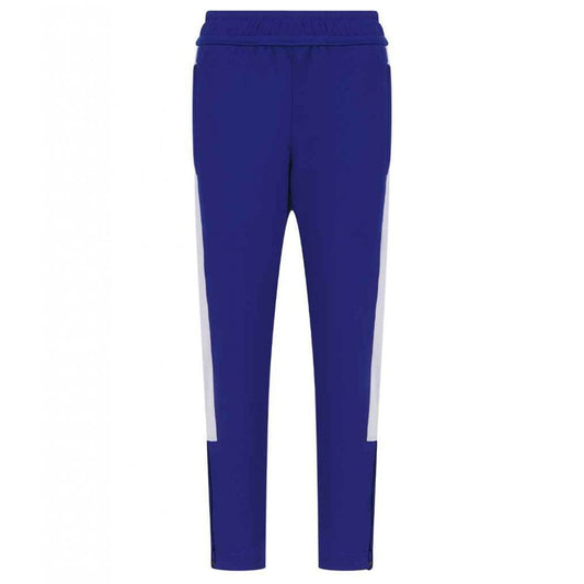 Finden & Hales Kids Knitted Tracksuit Pants, Royal/White, Custom Print 