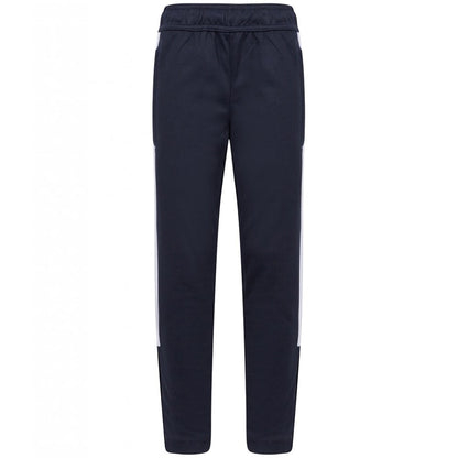 Finden & Hales Kids Knitted Tracksuit Pants, Navy/White, Custom Print 