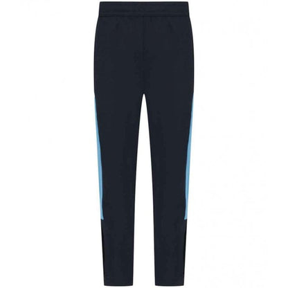 Finden & Hales Kids Knitted Tracksuit Pants, Navy/Sky Blue, Custom Print 