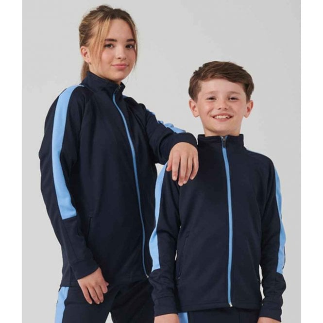 Finden & Hales Kids Knitted Tracksuit Top, Custom Print 