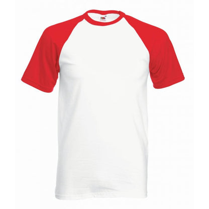 Fruit of the Loom contrast baseball, White/Red, custom printing
