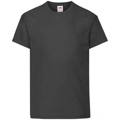 Fruit of the Loom kids original t-shirt, black, custom printed, personalised