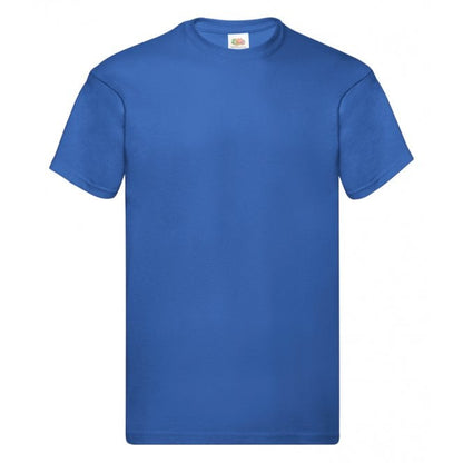 Fruit of the loom original t-shirt, royal blue, for custom printing, workwear printing, personalised workwear.