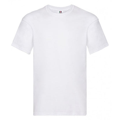 Fruit of the loom original t-shirt, white, for custom printing, workwear printing, personalised workwear.