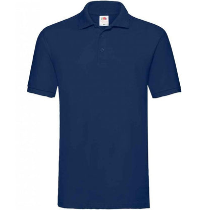 Fruit of the Loom premium cotton picque polo shirt, royal blue, for custom printing, personalisation