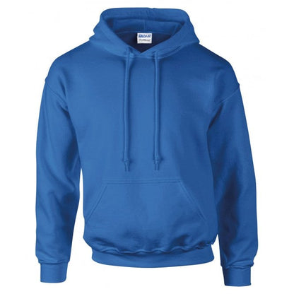 Gildan dry blend hooded sweatshirt, royal blue, custom printed, personalised