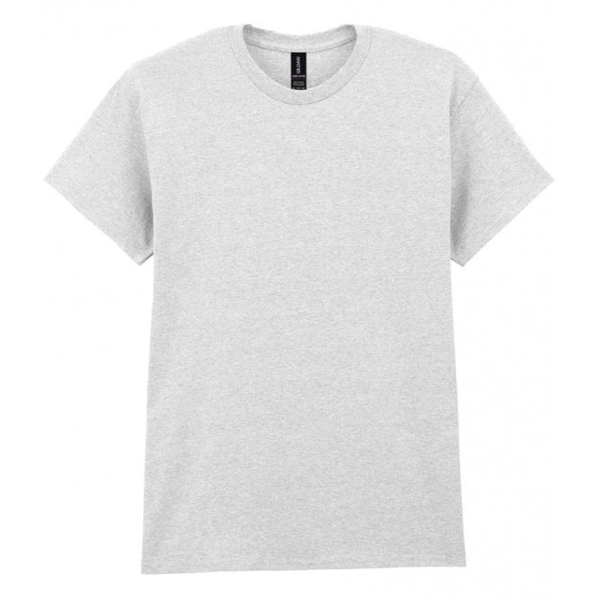 Gildan heavy cotton t-shirt ash custom print 