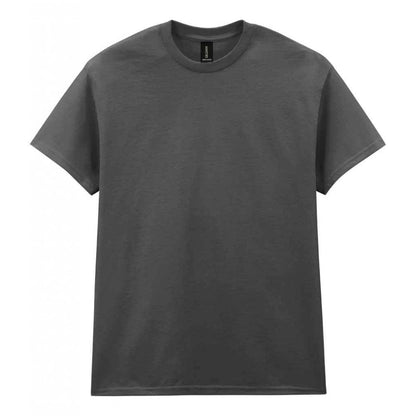 Gildan heavy cotton t-shirt charcoal custom print 