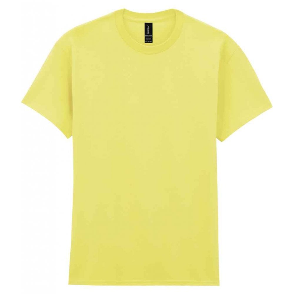Gildan heavy cotton t-shirt cornsilk custom print 