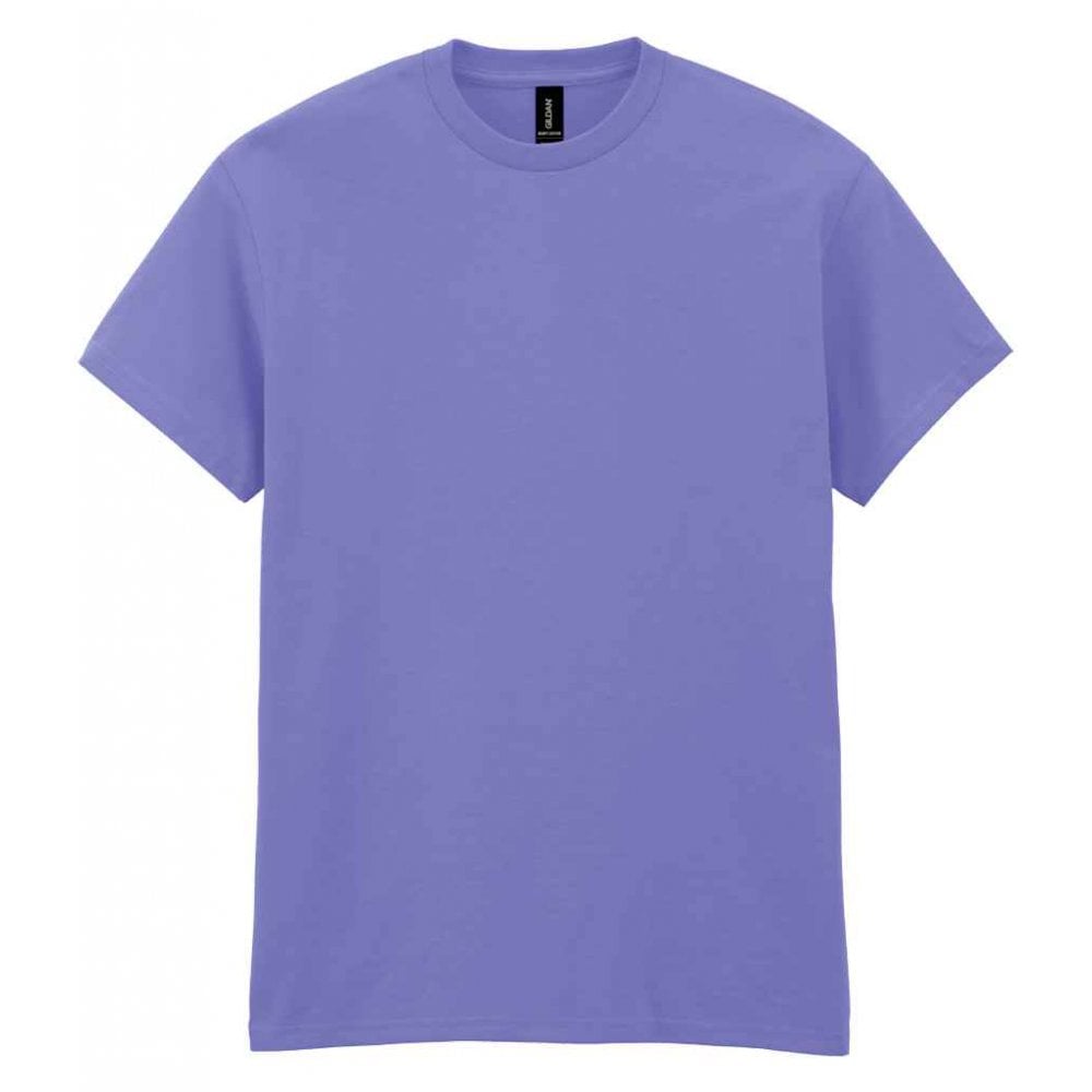 Gildan heavy cotton t-shirt violet custom print 