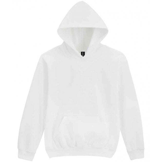 Gildan kids softstyle midweight hoodie, white, custom printed, personalised