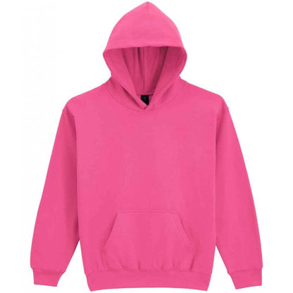 Gildan kids softstyle midweight hoodie, pink lemonade, custom printed, personalised