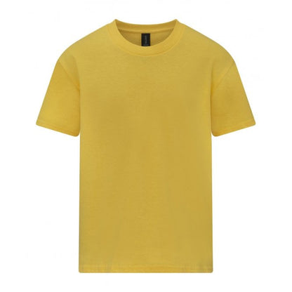 Gildan kids softstyle mideweight t-shirt, yellow, custom printed, personalised