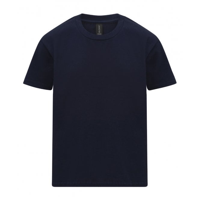Gildan kids softstyle mideweight t-shirt, navy, custom printed, personalised
