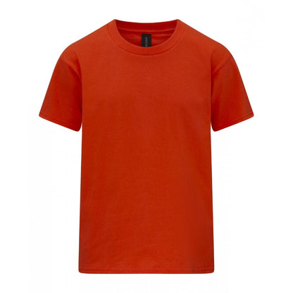 Gildan kids softstyle mideweight t-shirt, orange, custom printed, personalised