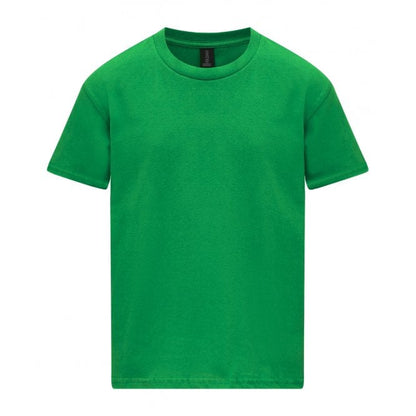 Gildan kids softstyle mideweight t-shirt, irish green, custom printed, personalised