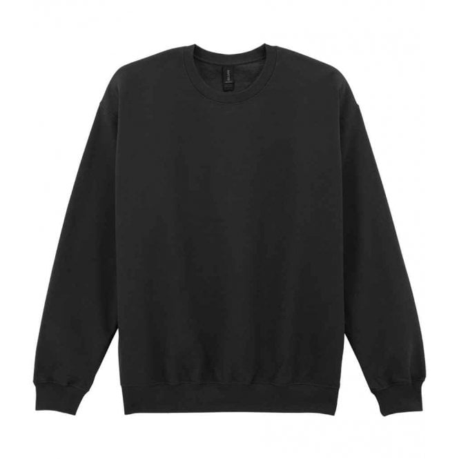 Gildan softstyle midweight sweatshirt, black, for custom printing