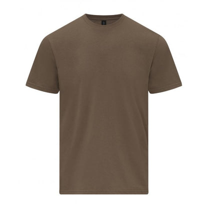 Gildan softsyle midweight t-shirt, brown, for custom printing