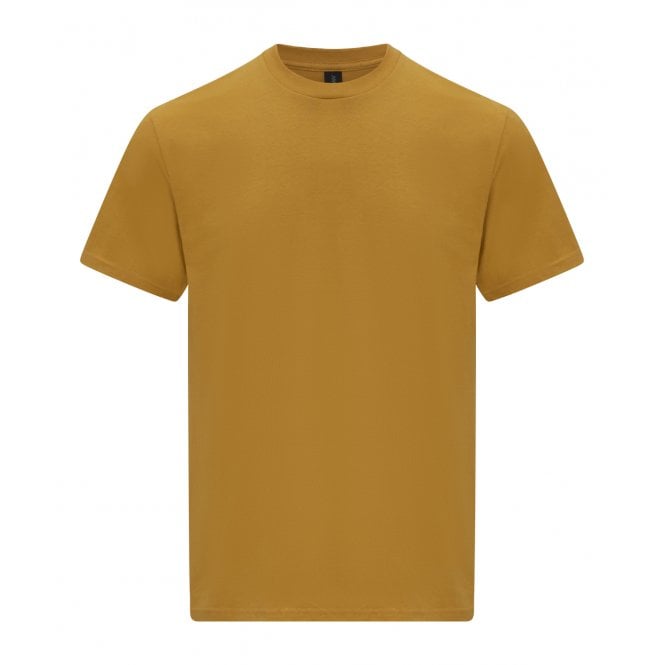 Gildan softsyle midweight t-shirt, mustard, for custom printing