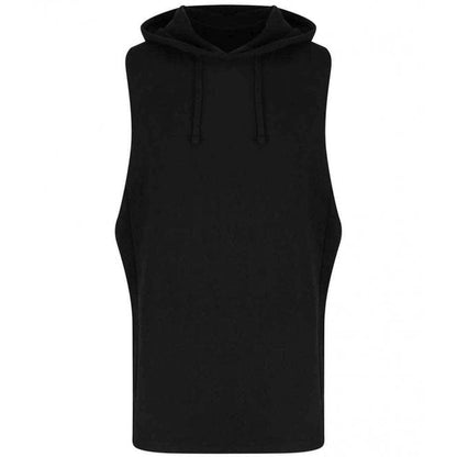 Just Cool AWDis Cool Urban Sleeveless Muscle Hoodie, Jet Black, Custom Print 