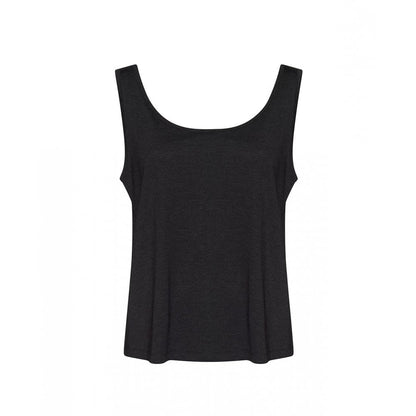 AWDis ladies tank top heather black custom print
