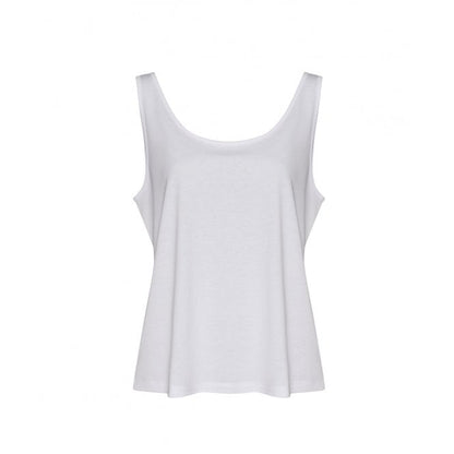 AWDis ladies tank top solid white custom print