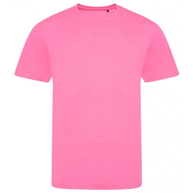 AWDis unisex electric tri-blend t-shirt electric pink custom print 
