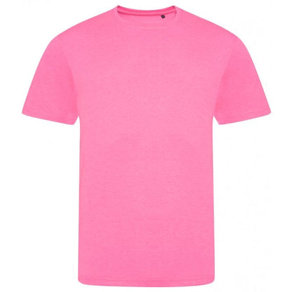 AWDis unisex electric tri-blend t-shirt electric pink custom print 