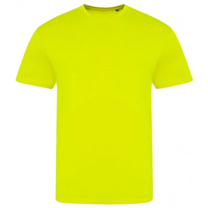 AWDis unisex electric tri-blend t-shirt electric yellow custom print 