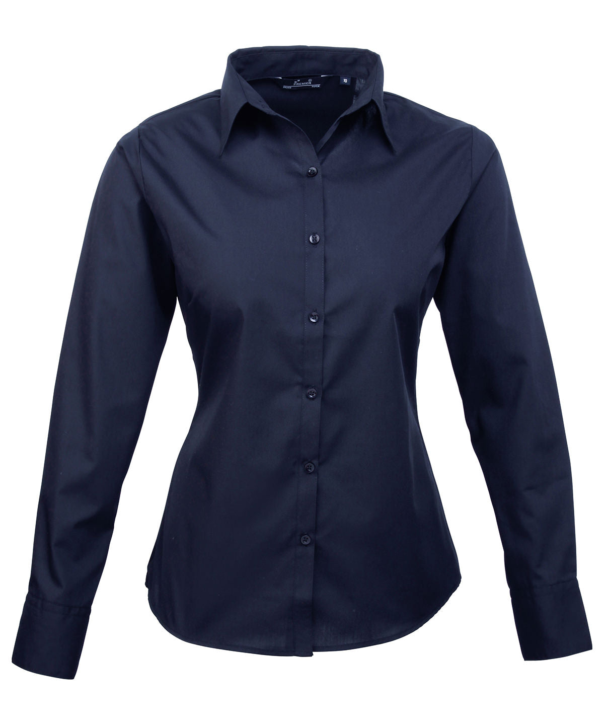 Premier Ladies Long Sleeve Poplin Blouse - Custom Printed