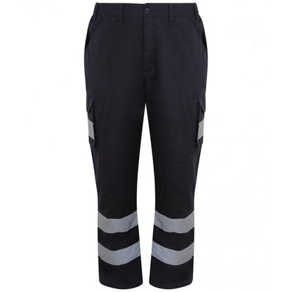 Pro RTX high visibility cargo trousers, black, can be custom printed