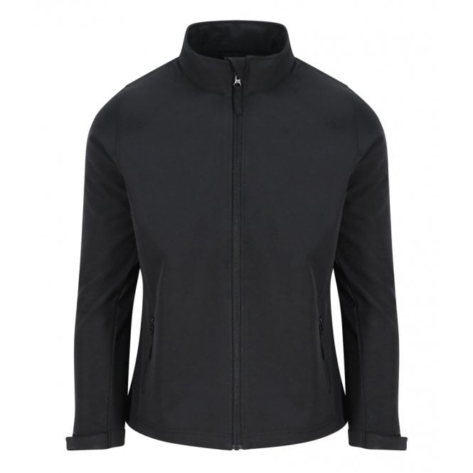 Pro RTX ladies 2 layer softshell jacket, black, custom printed workwear