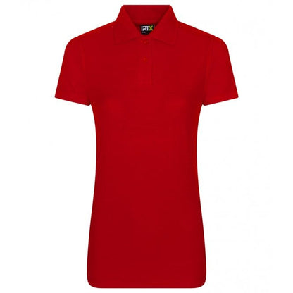 Pro RTX ladies pique polo shirt, red, custom printed workwear