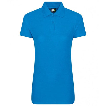 Pro RTX ladies pique polo shirt, blue, custom printed workwear