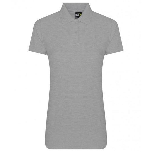 Pro RTX ladies pique polo shirt, grey, custom printed workwear