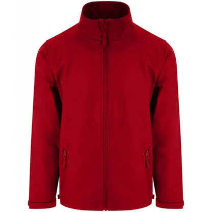 Pro RTX 2 layer softshell jacket, red, custom printed workwear