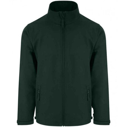Pro RTX 2 layer softshell jacket, bottle green, custom printed workwear