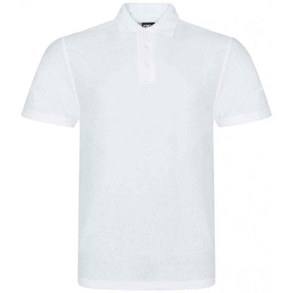 Pro RTX pique polo shirt, white,  custom printed workwear