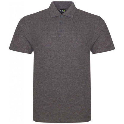 Pro RTX pique polo shirt, charcoal, custom printed workwear