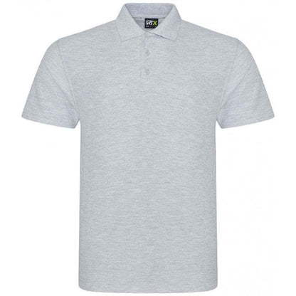 Pro RTX pique polo shirt, heather grey, custom printed workwear