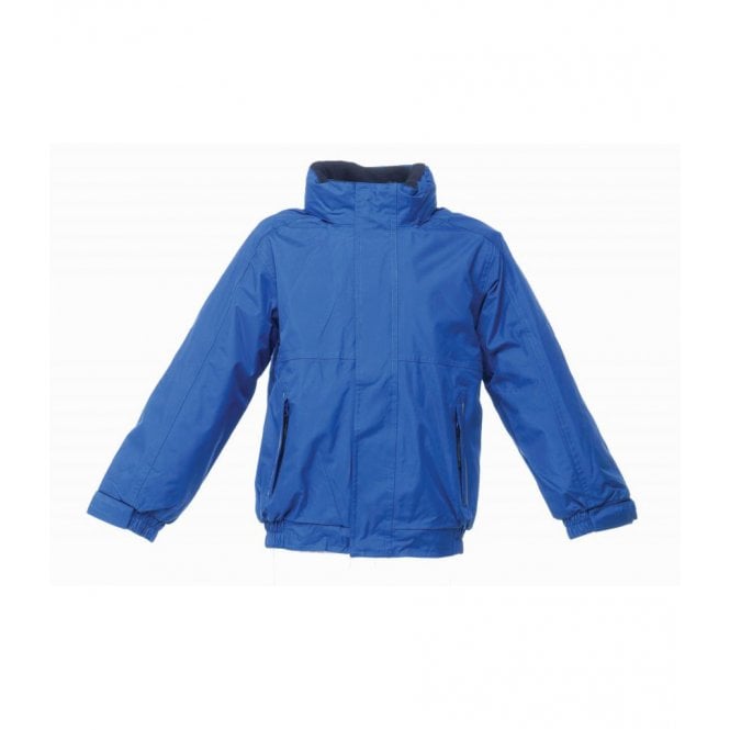 Regatta kids dover waterproof insulated jacket, royal/navy, custom printed or personalised