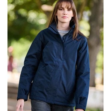 Regatta ladies beauford waterproof, insulated jacket, navy, for custom printing, personalised workwear