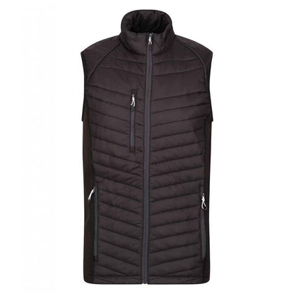 Regatta Navigate Hybrid Bodywarmer, Black/Seal Grey, Custom Print