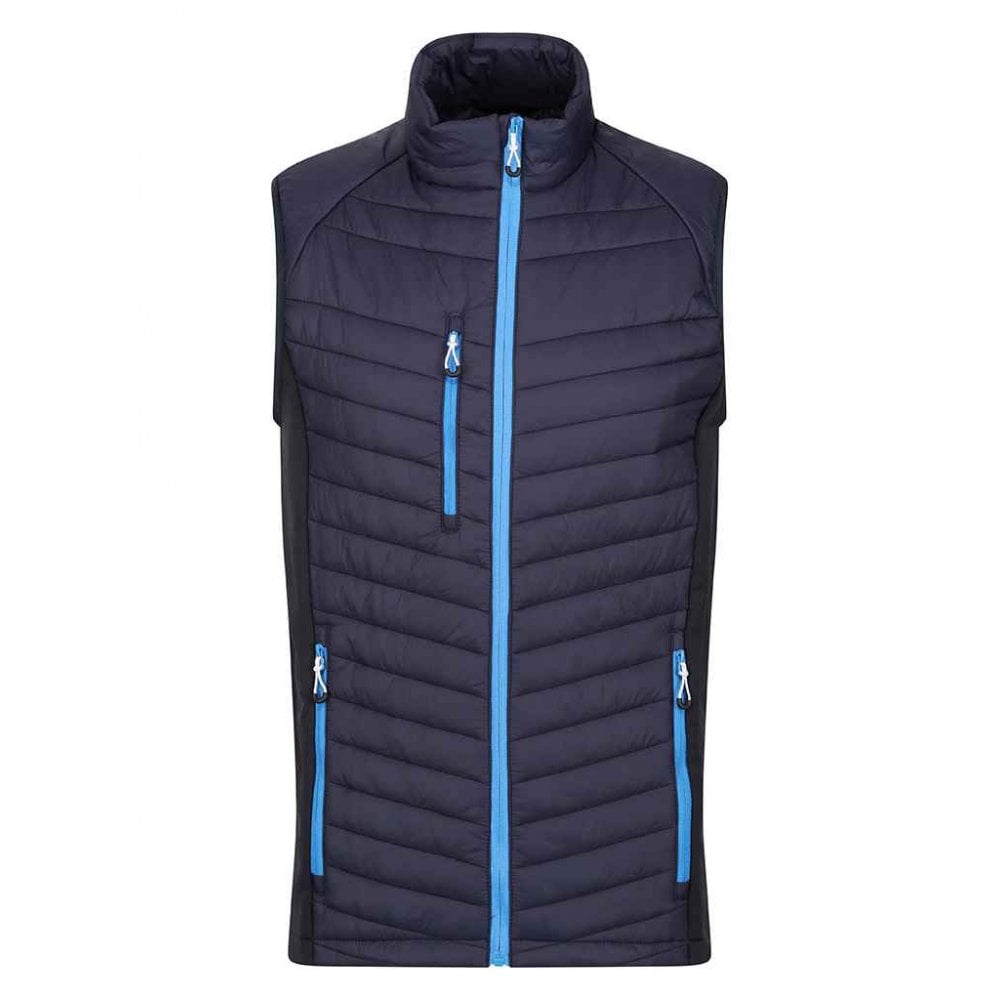 Regatta Navigate Hybrid Bodywarmer, Navy/French Blue, Custom Print